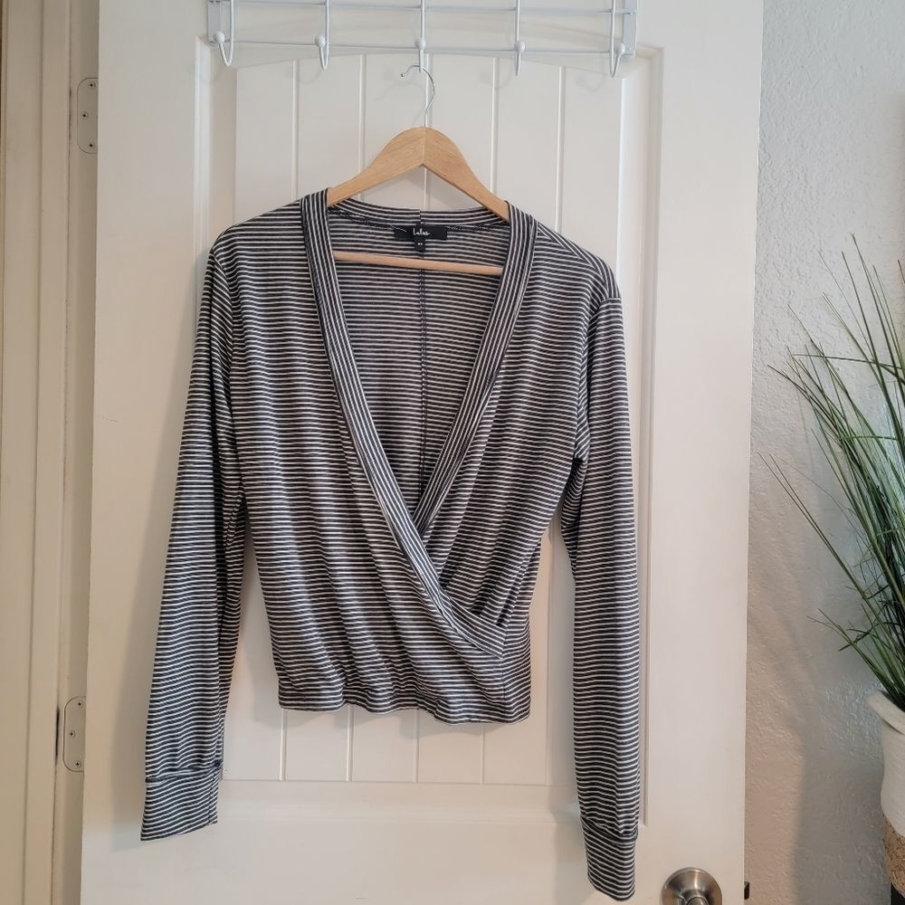 LAST CHANCE LuLu's Stripe Wrap Top